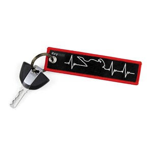 Yamaha Logo PVC Keychain Key Ring Red Rubber Motorcycle Bike Car Collectible Gift - (keyring_yamaha_logo_m2) : Non-Brand