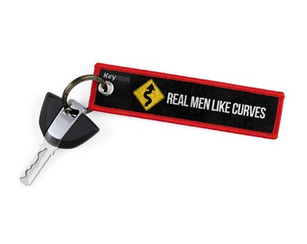 Real Men Like Curves Key Tags by KeyTails Bmw S1000 Ducati Ktm gsxr cbr Ninja Yamaha Honda Kawasaki Suzuki Cars Motorcycle Keyring Keychain
