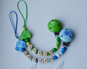 Personalized pacifier clip boy