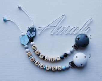 Personalized pacifier clip boy
