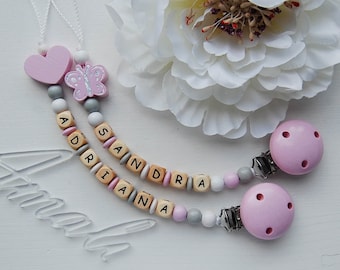 Personalized pacifier clip - Pacifier holder - Baby shower gift - baby gift