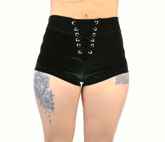 velvet shorts outfit