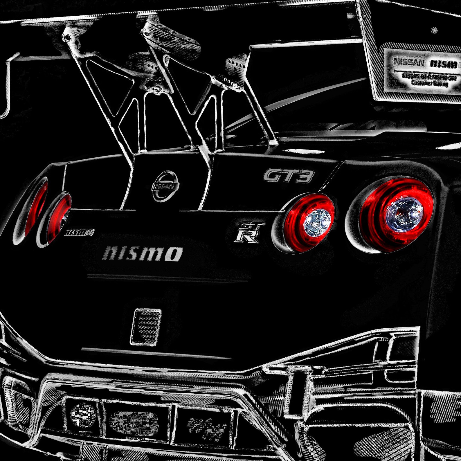 Nissan GTR set of 4 panels canvas GTR Wall Art Canvas gtr Etsy