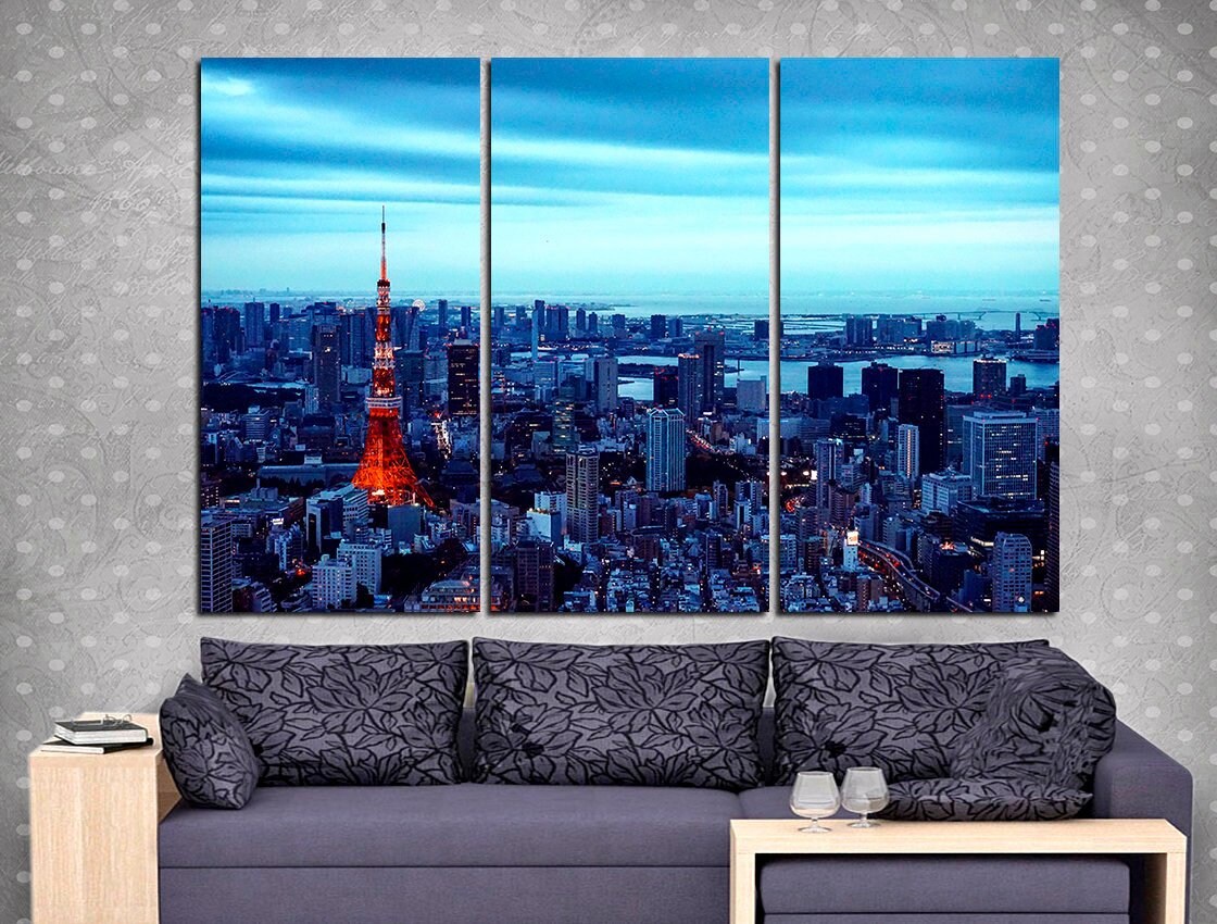 Tokyo Art Tokyo Wall Art Tokyo Wall Decor Tokyo Skyline Tokyo Etsy