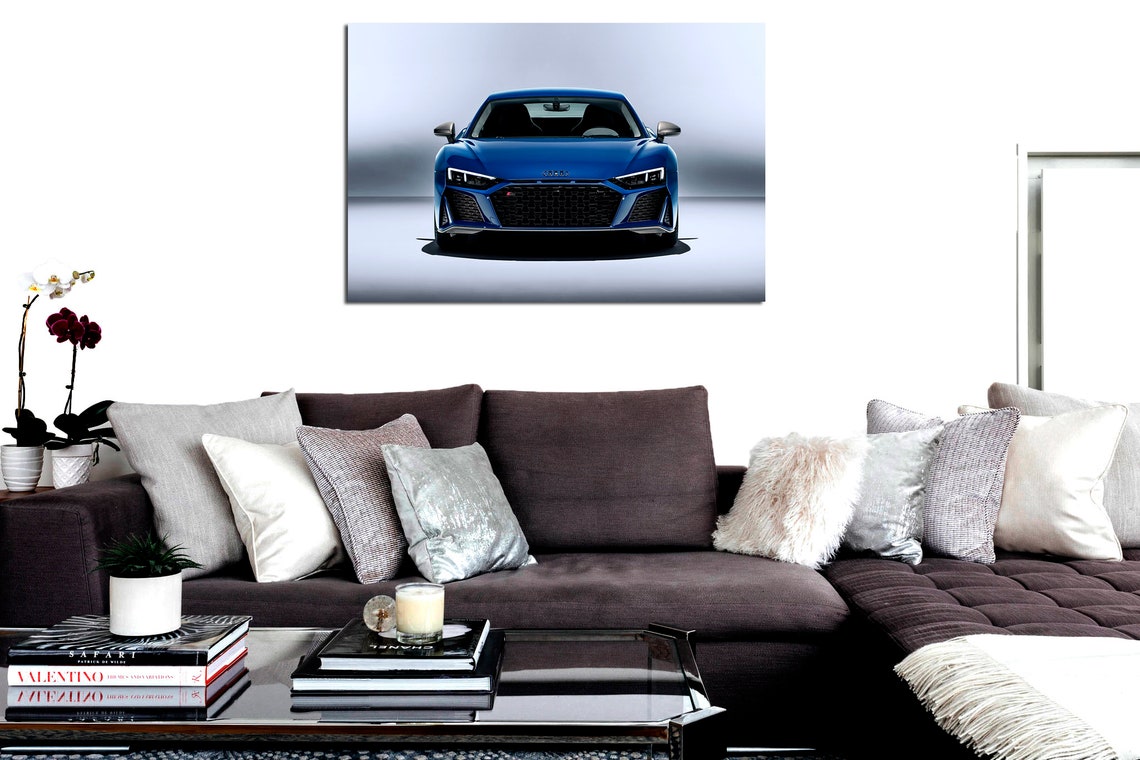Audi R8 Wall art Audi Canvas Art R8 Wall Decor Supercar Canvas Etsy