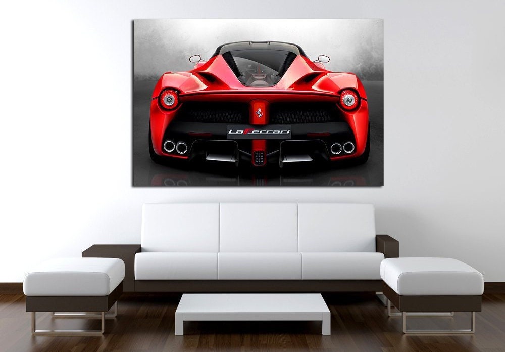 Ferrari LaFerrari Ferrari Wall art Ferrari Canvas Art Ferrari Etsy