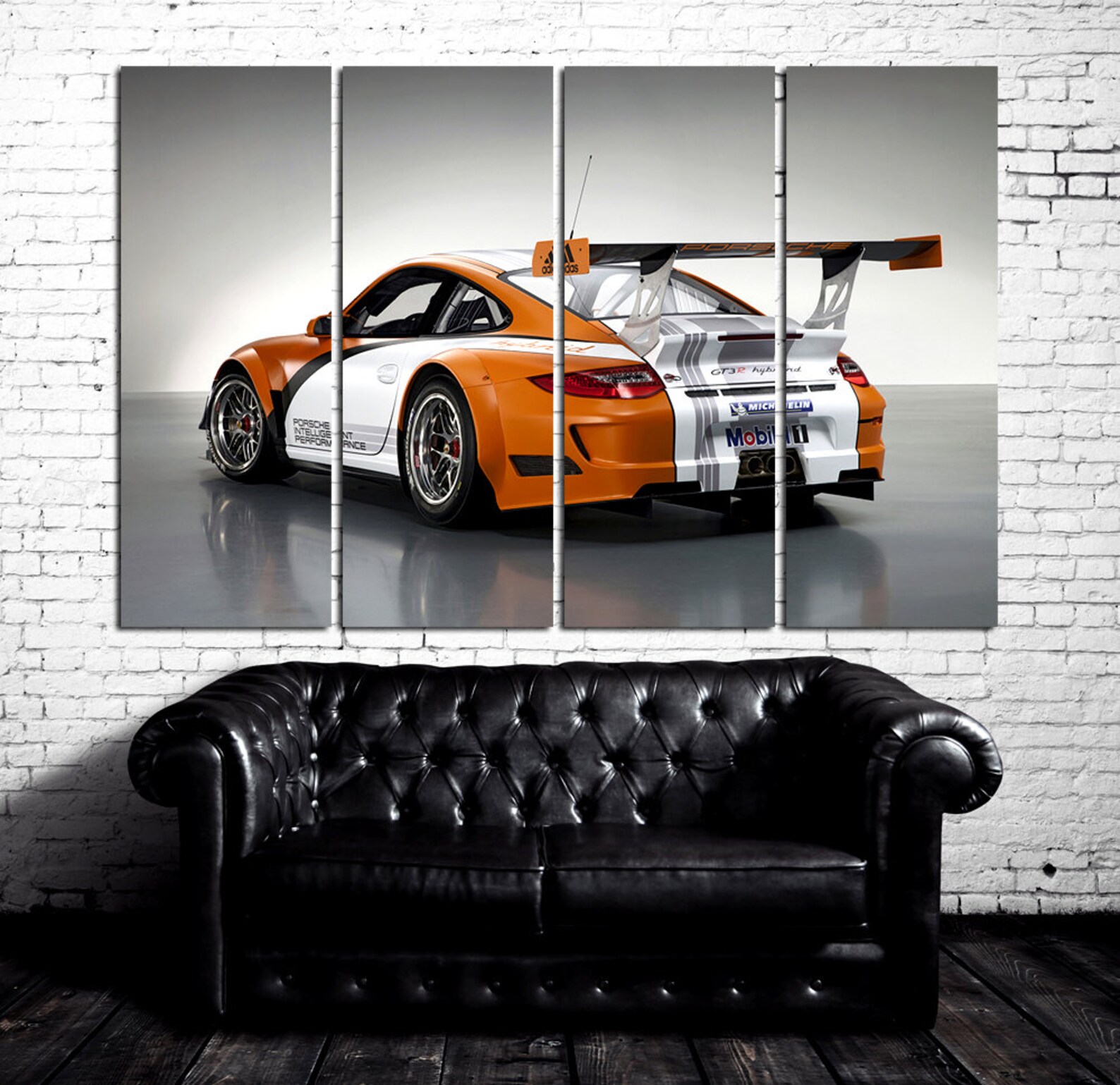 Porsche 911 GT3 Wall Art Porsche Wall Decor Supercar Canvas Etsy