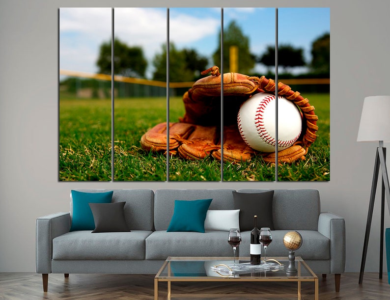 Baseball Wall Art Baseball Canvas Print Vintage Baseball Etsy