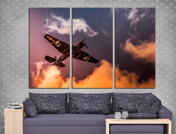 Grumman Tbf Avenger Aircraft Wall Art Plane Wall Art Plane Etsy