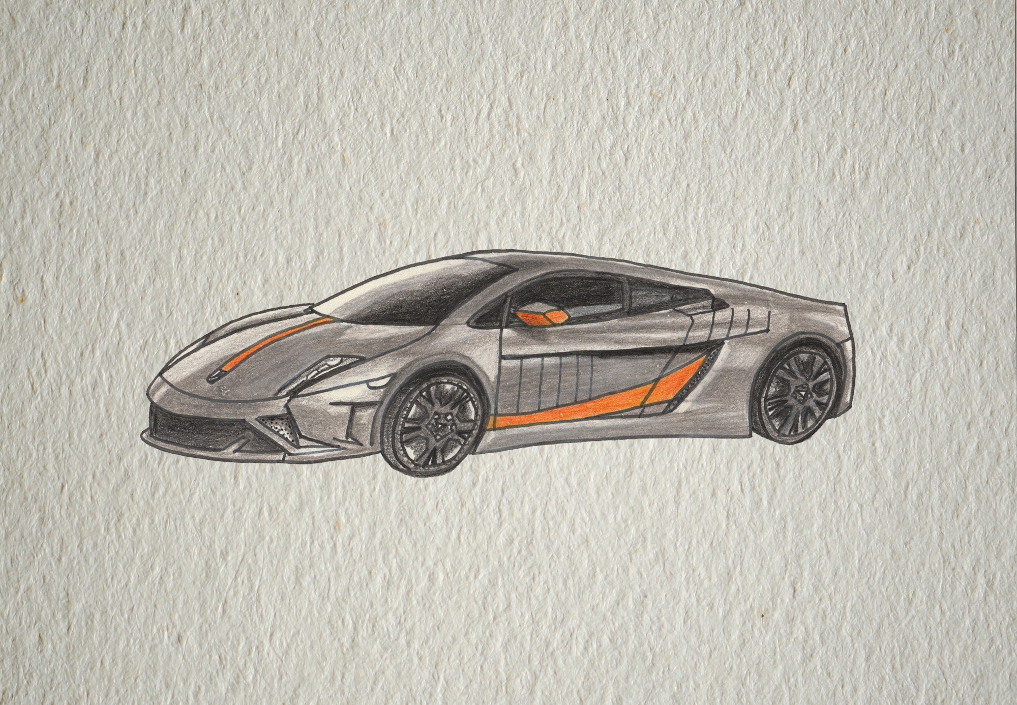 Lamborghini Ganador Concept Design Sketch - Car Body Design