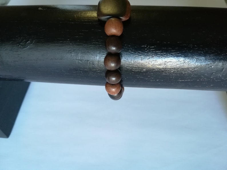 ebony wood unisex bracelet pearl jewelry Ebony wood bead bracelet elastic bracelet