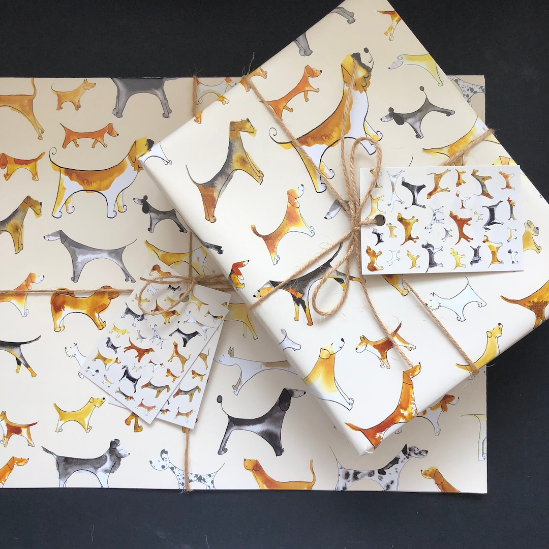 Dog Wrapping Paper Dog Gift Wrap Gift for Dog Lover Dog Etsy UK
