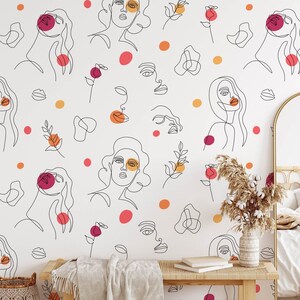 Abstract Removable Wallpaper Abstract Wallpaper Modern - Etsy