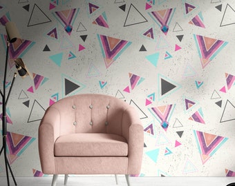 Geometric Wallpaper, Removable Wallpaper, Removable Geometric Wallpaper, Temporary Geometric Removable Wallpaper, Wallpaper Geometric, G#58