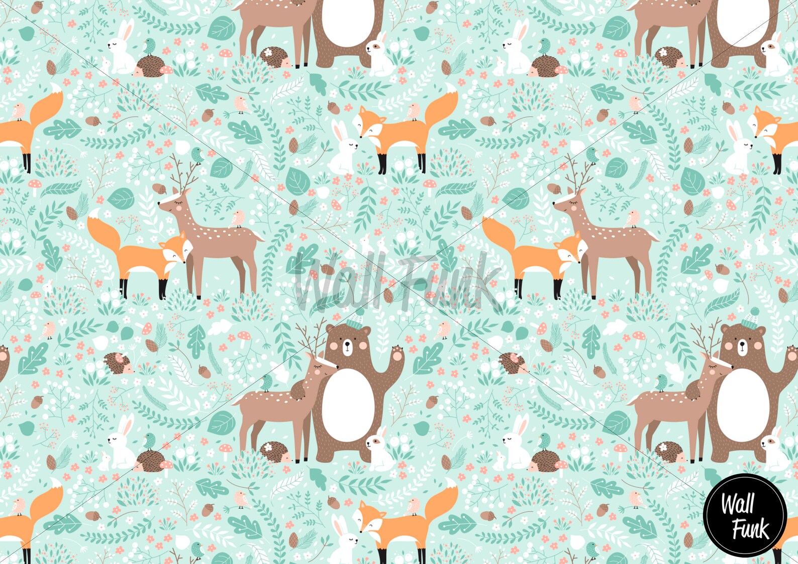 Woodland Nursery Wallpaper Removable Nursery Wallpaper - Etsy