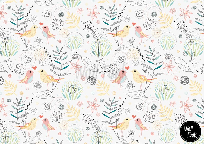 Floral Nursery Wallpaper Nursery Wallpaper Childrens Nursery Etsy UK