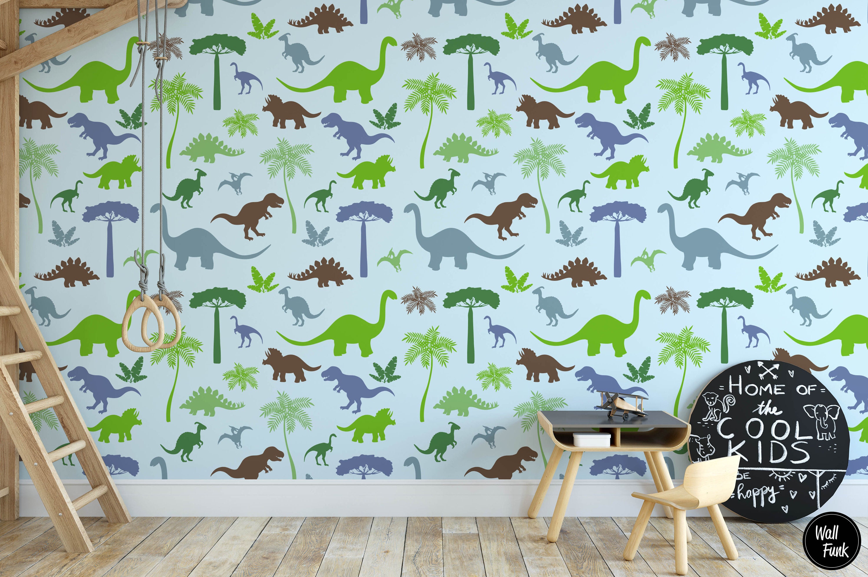 Dinosaur Wallpaper Removable Dinosaur Nursery Wallpaper Etsy UK