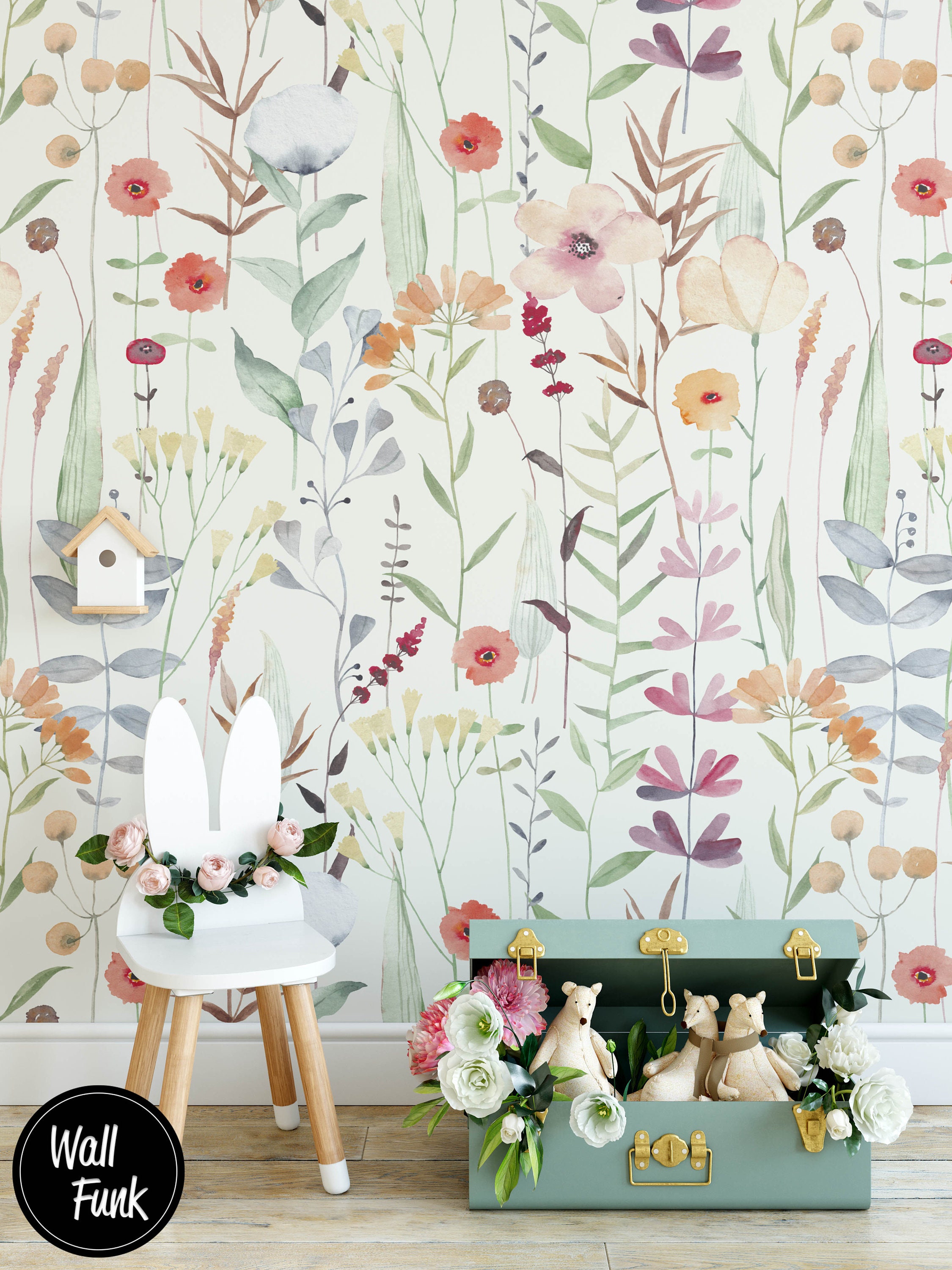 Floral Nursery Wallpaper Nursery Wallpaper Childrens Nursery