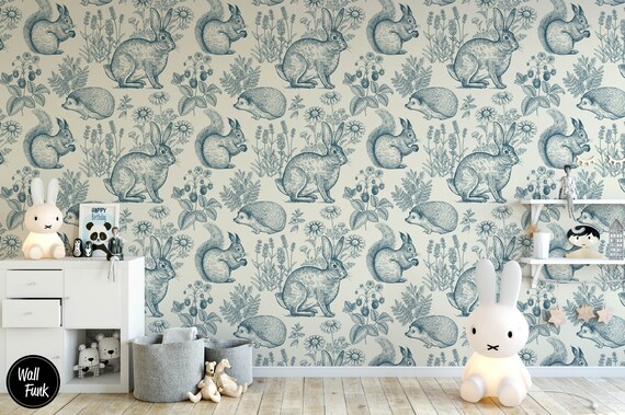 Home Décor Wallpaper Removable Nursery Wallpaper Temporary Wallpaper ...