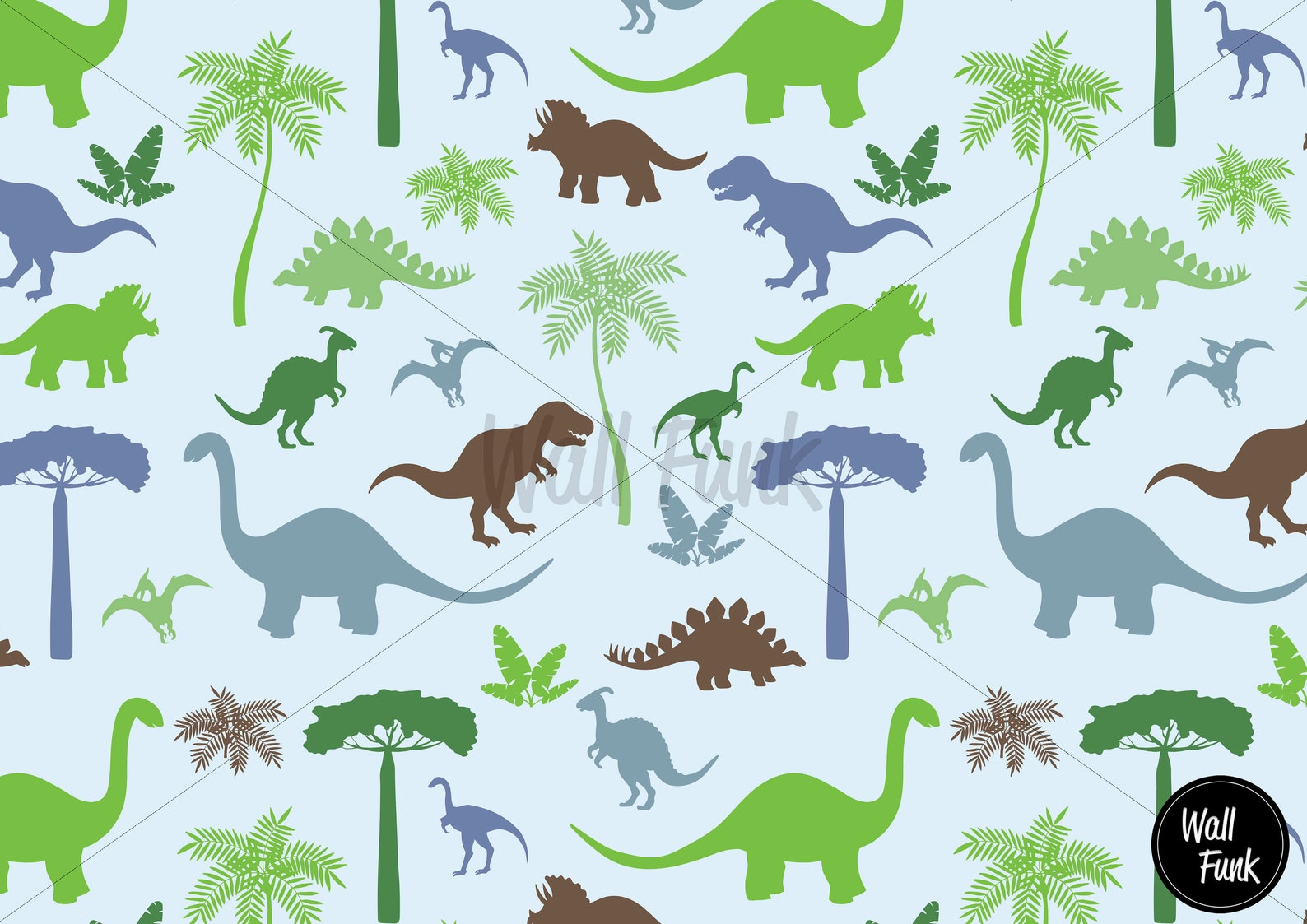 Dinosaur Wallpaper Removable Dinosaur Nursery Wallpaper Etsy