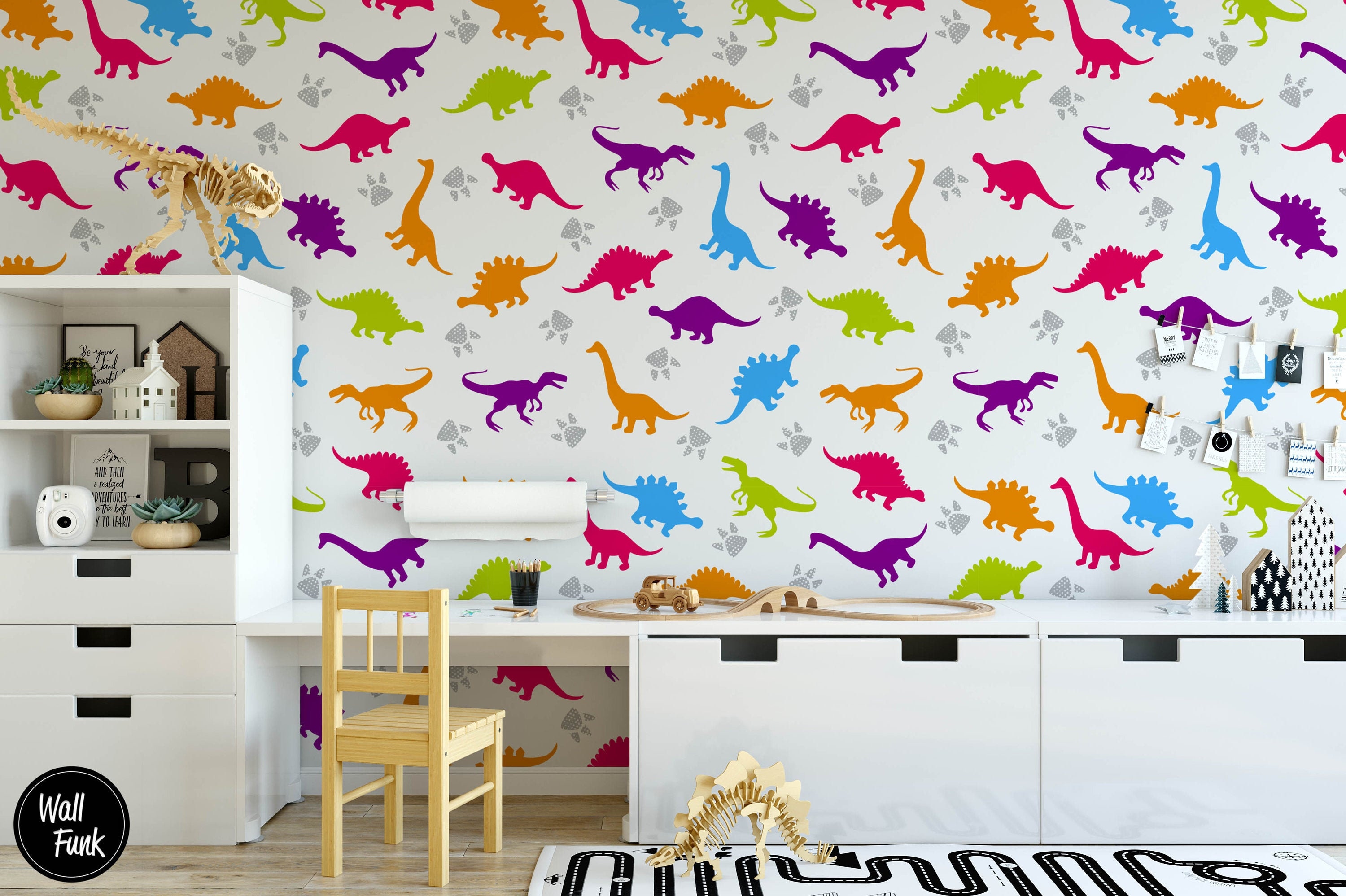 Dinosaur Wallpaper Removable Dinosaur Nursery Wallpaper | Etsy
