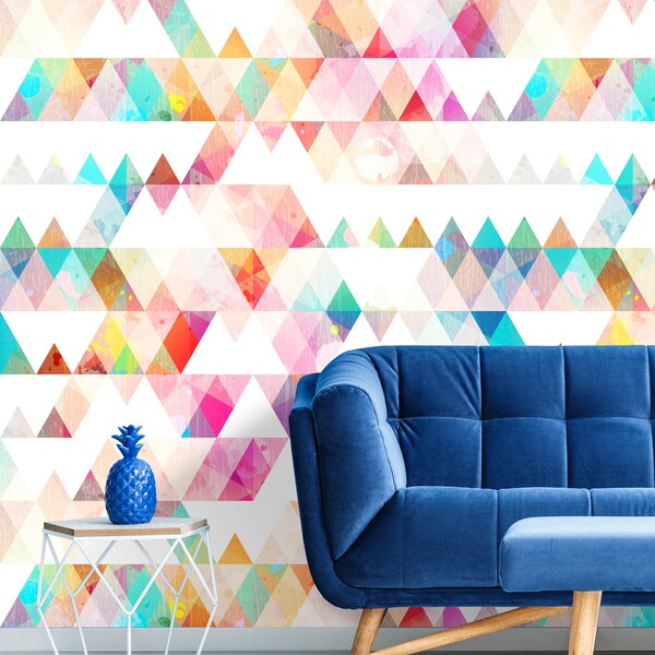 Geometric Wallpaper Etsy UK