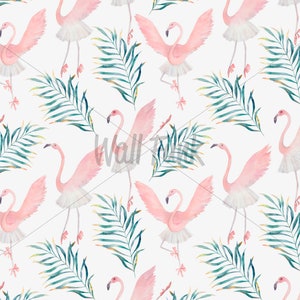 Flamingo Nursery Wallpaper, Nursery Wallpaper, Childrens Nursery