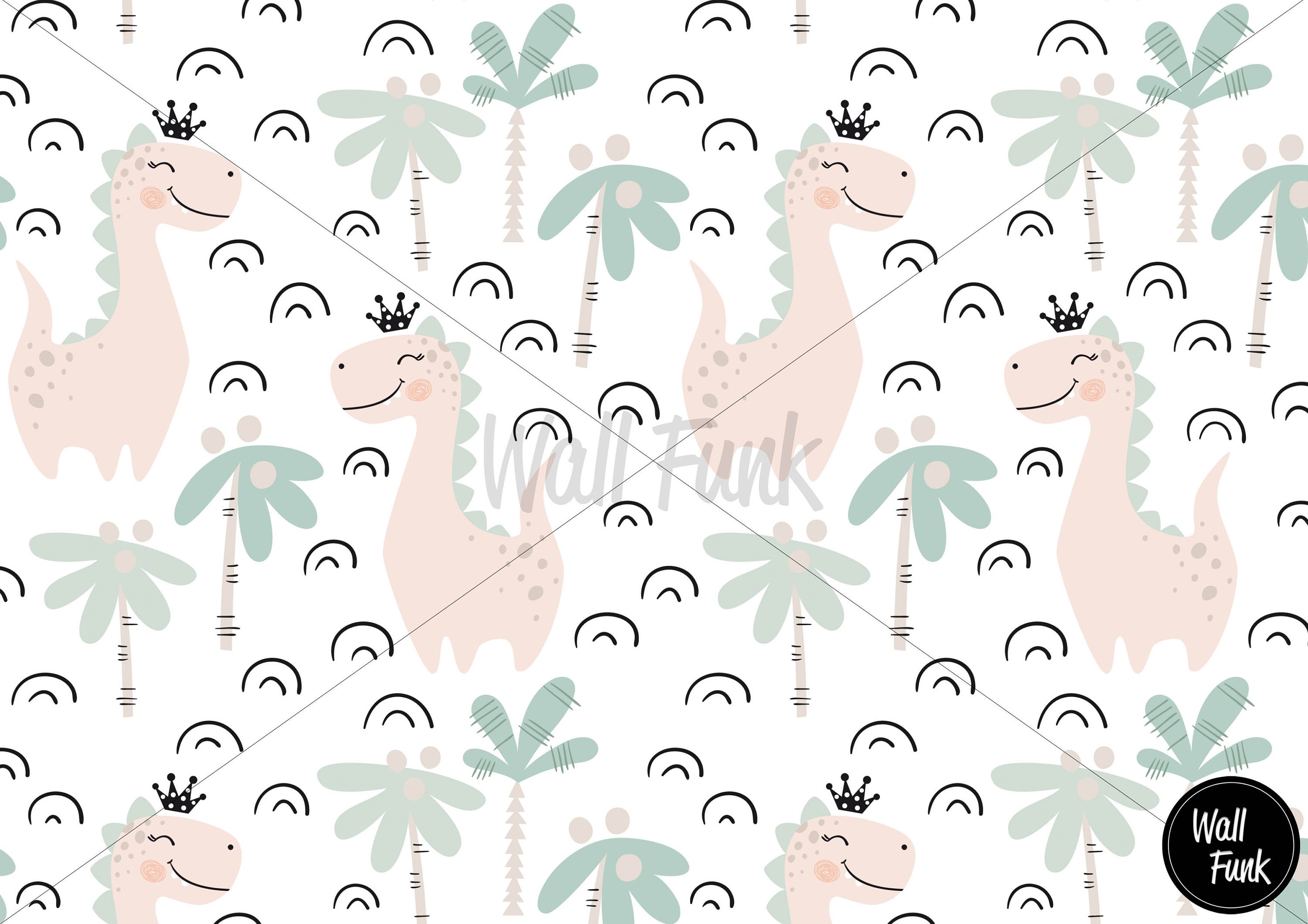 Dinosaur Wallpaper Removable Dinosaur Nursery Wallpaper Etsy