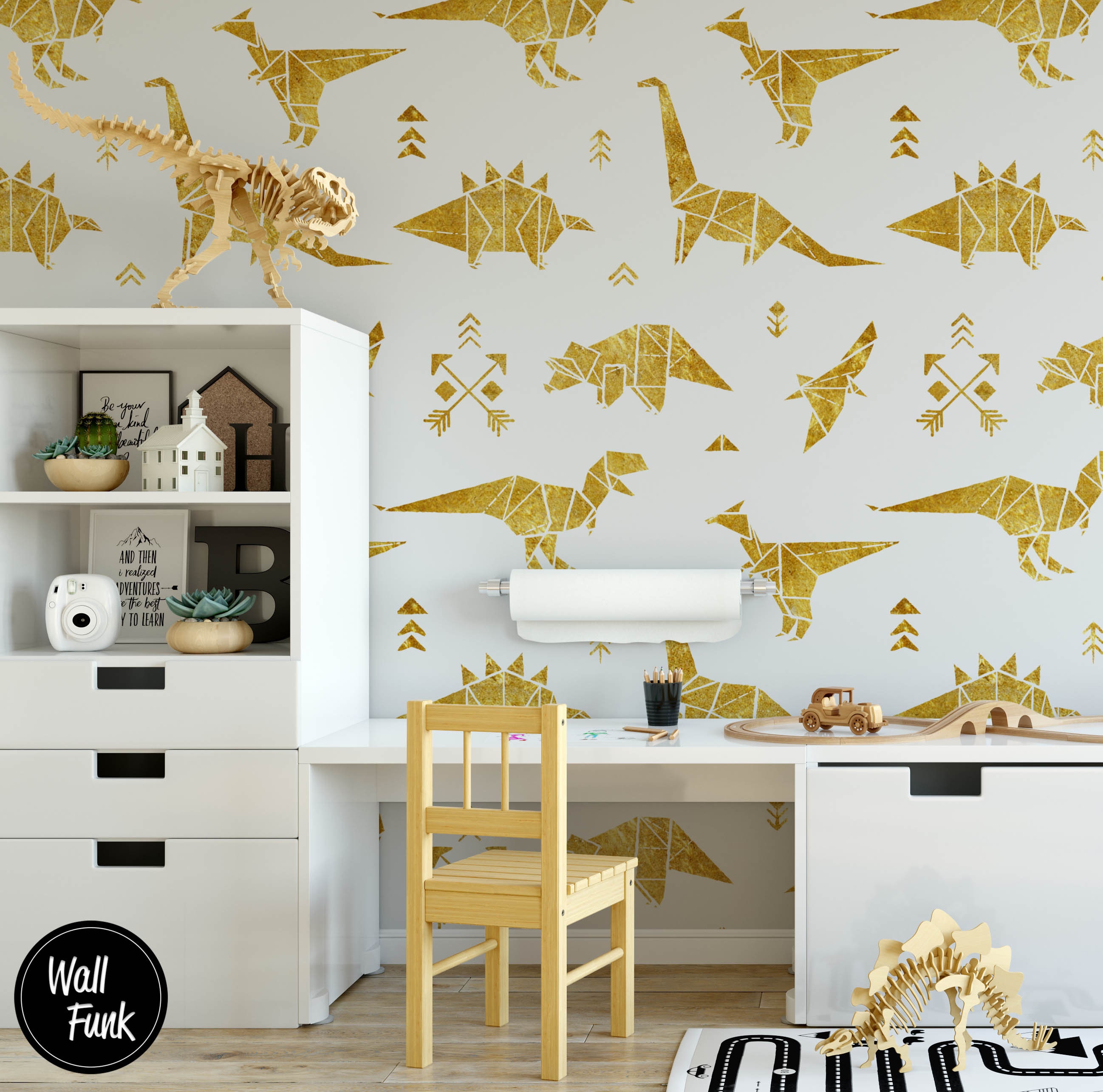 Dinosaur Nursery Wallpaper Dinosaur Removable Nursery - Etsy