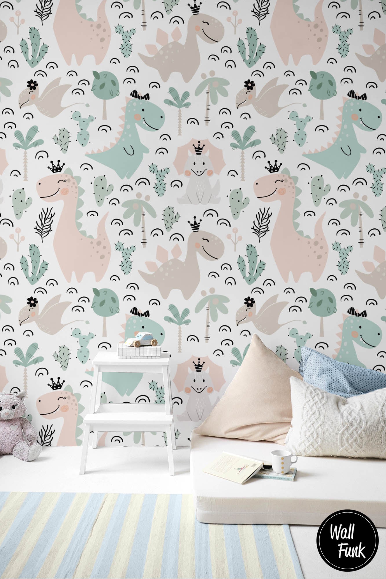 Dinosaur Wallpaper Removable Dinosaur Nursery Wallpaper - Etsy UK