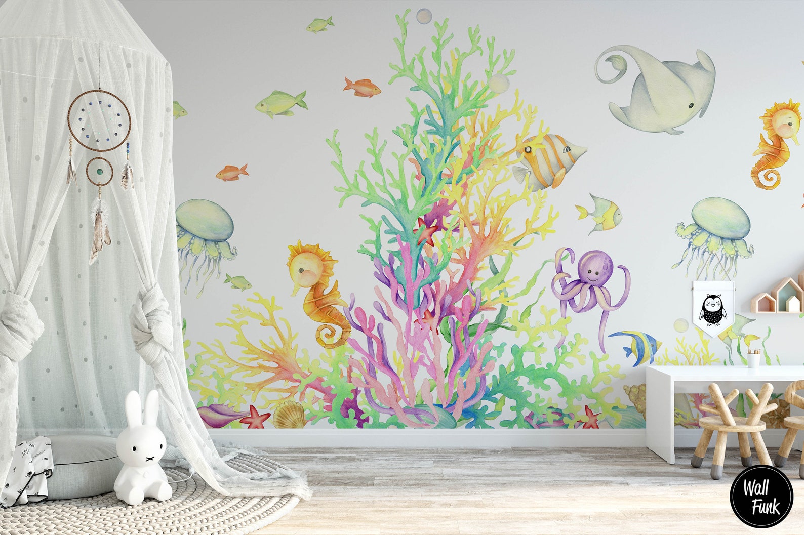 Ocean Nursery Wallpaper Nautical Removable Childrens Nursery - Etsy