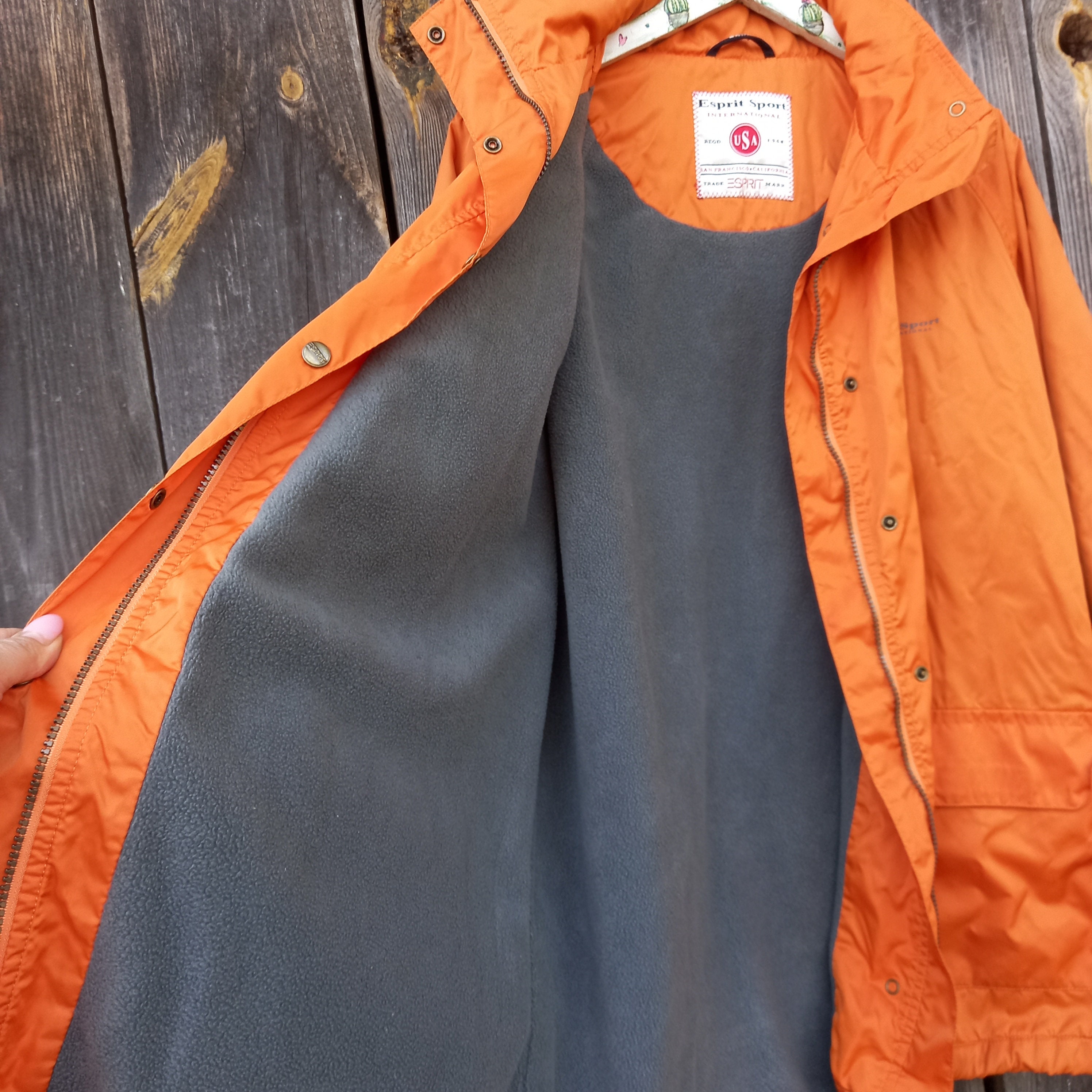 ジャケット・アウター OVERSIZED MILITARY COAT / ORANGE Vintage Military Orange Navy Blue Reversible Field Jacket Us