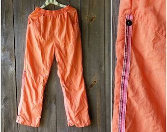 Orange Windbreaker Pants - Etsy