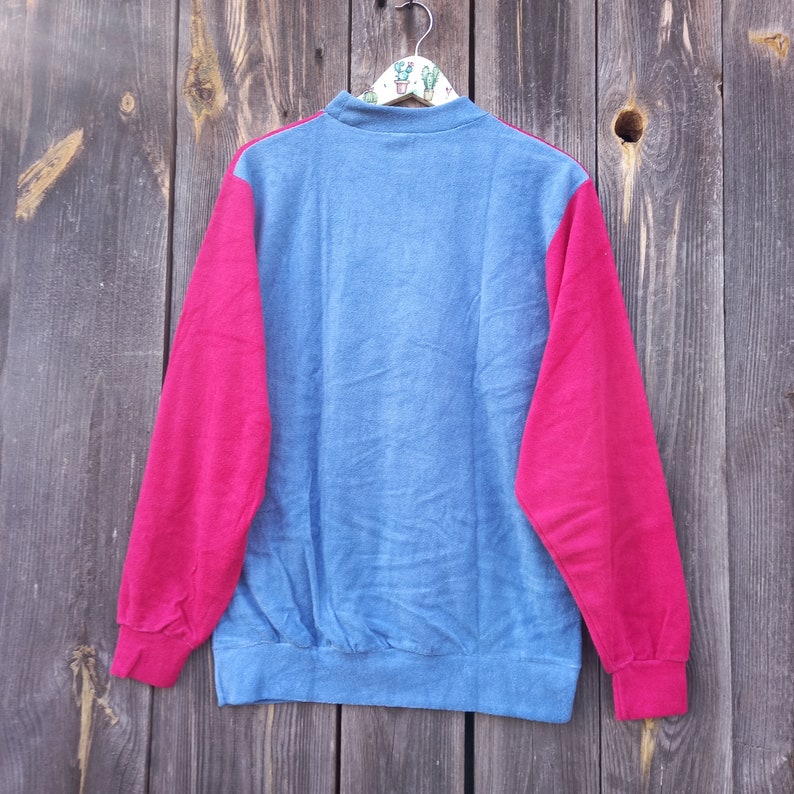 90s Sweatshirt Women or Men Сolorblock Oversize Shirts Vintage Clothes