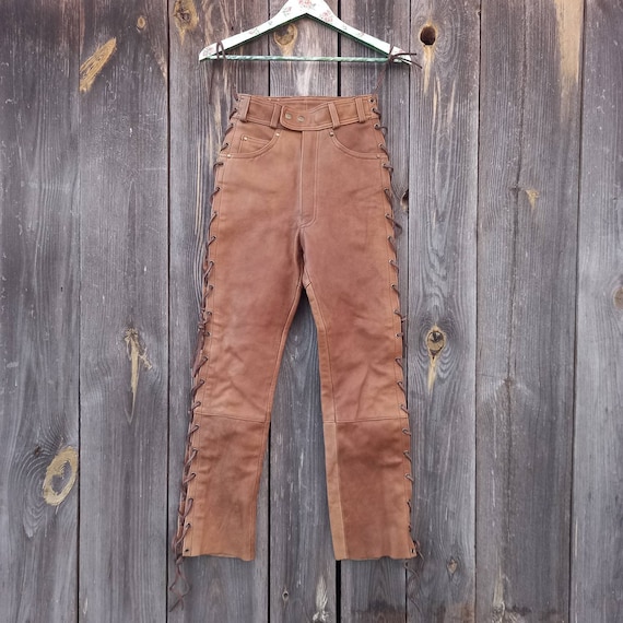 90s western leather pants