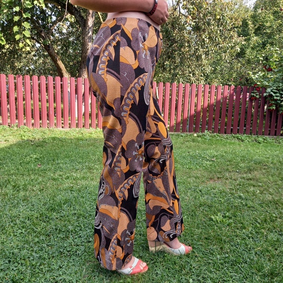 70s ヒッピー】TREVIRA flare trousers