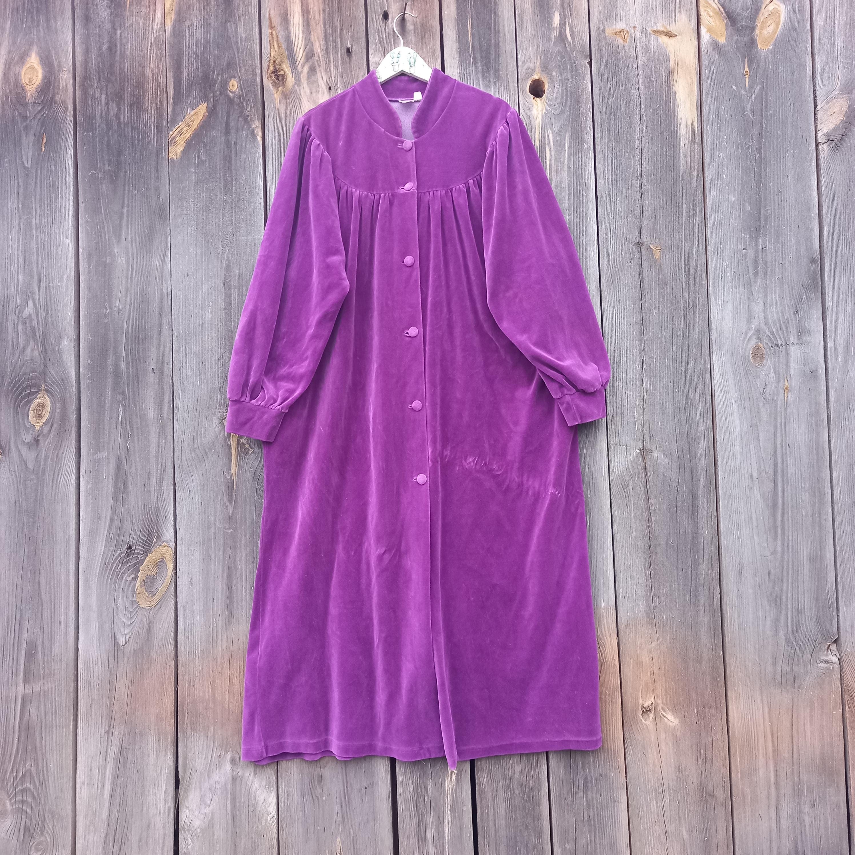 purple ladies dressing gown Plush Soft Warm, Robe for Women Fleece Bathrobe for Women, Comfy Women's Robe Long - Hooded - Adult Sleepwear Loungewear - Purple