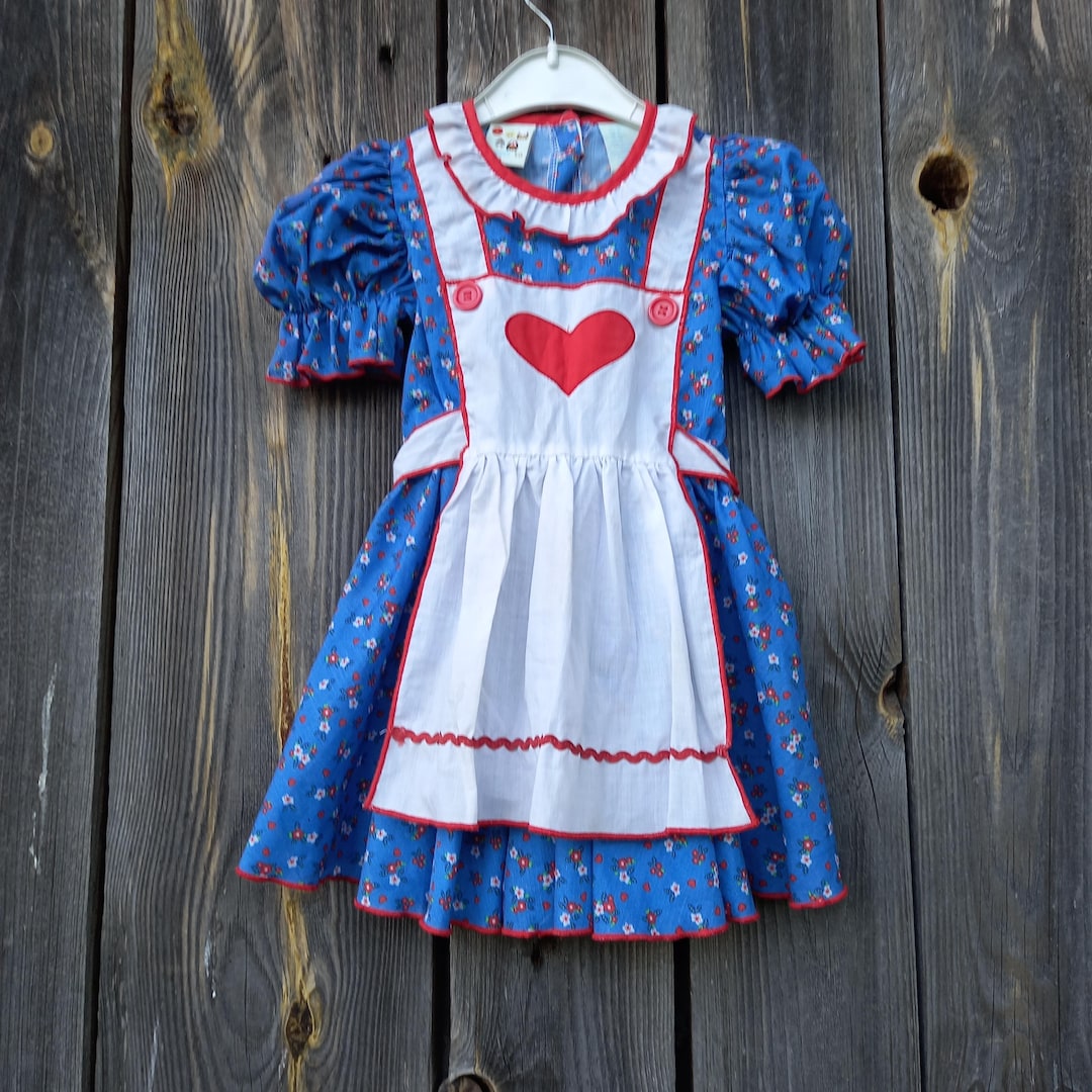 80s Funny Dress for Baby Girl 80s Vintage Party Dress Clothing Kids ...