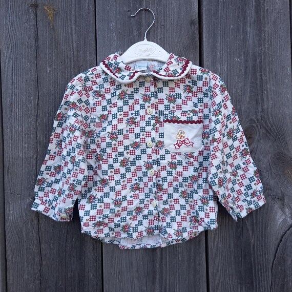 Maglietta anni '80 per bambina, stile vintage anni '90, regalo di Natale  per una ragazza, abbigliamento per feste e orsi, abbigliamento per