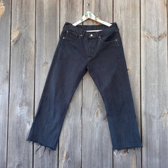 Levis 501 32 High Waisted jeans men Selvedge Boyf… - image 3