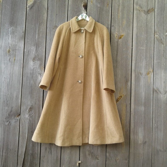 tan wool trench coat womens