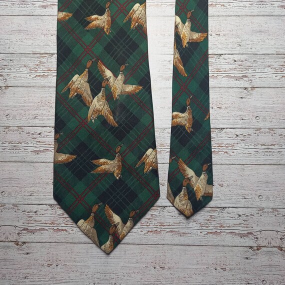 Green Ducks tie for men Vintage Accessories mens … - image 2