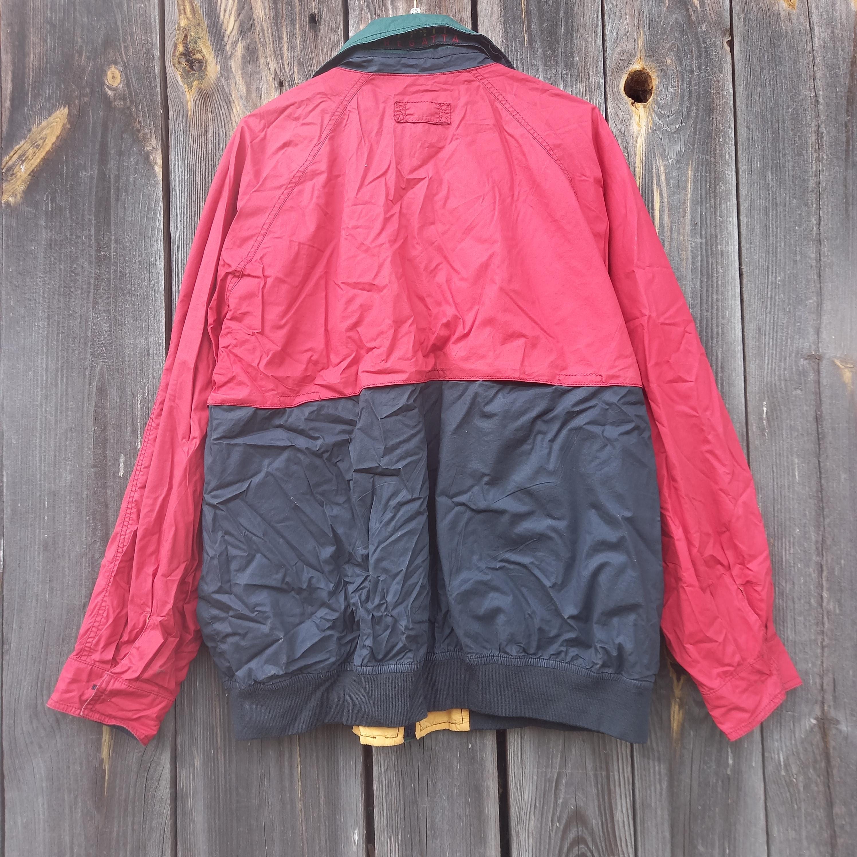 Vintage 90s Reversible Windbreaker Jacket Men Yachting With Bush