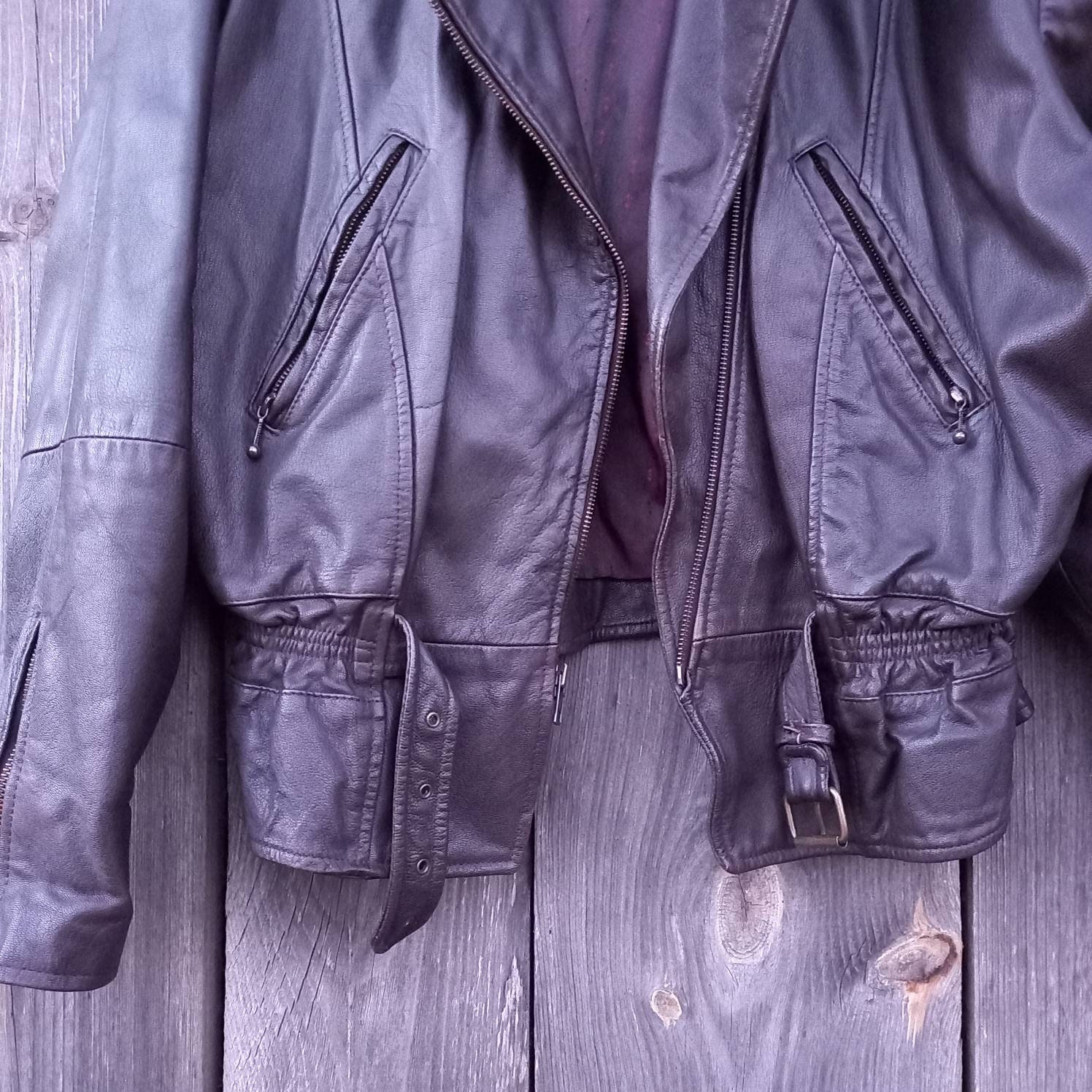7*4様 Vintage Leather Jacket Sub urban TO Vintage 70s Suburban Heritage Leather Belted Coat Jacket