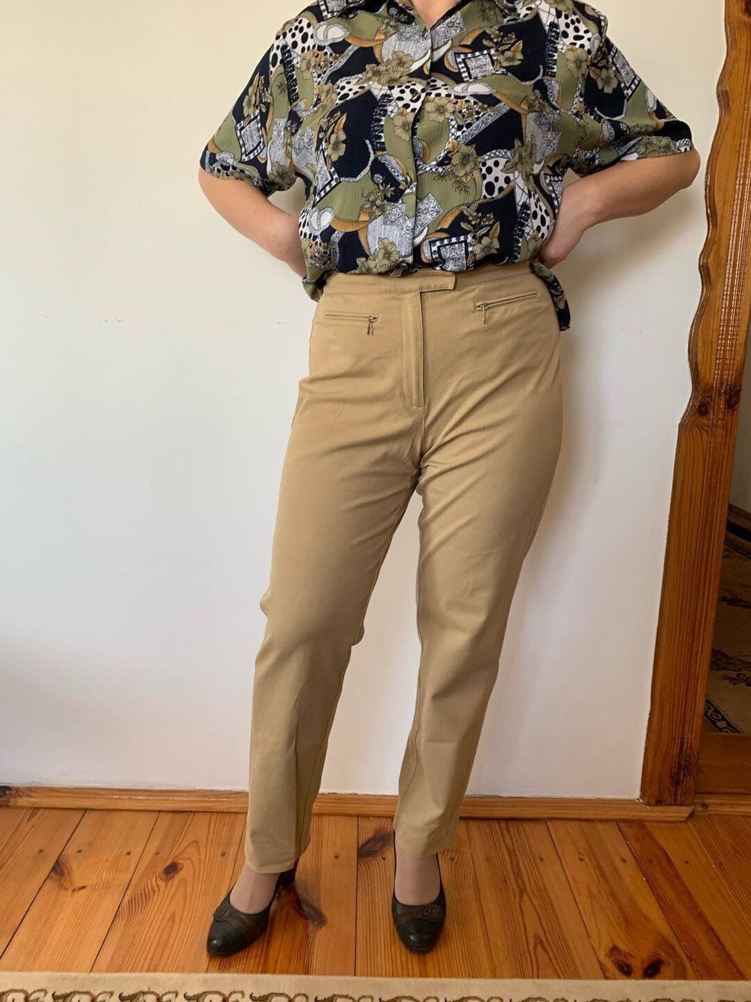 パンツ Liz Claiborne linen slacks 90s 90s Liz Claiborne Linen Blend Trousers (27) | Wild Ways Vintage