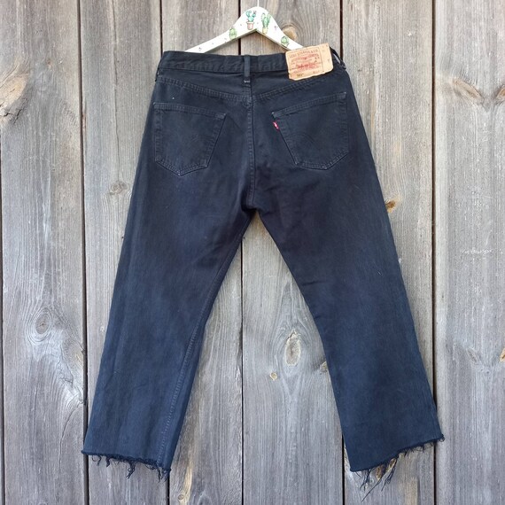 Levis 501 32 High Waisted jeans men Selvedge Boyf… - image 7