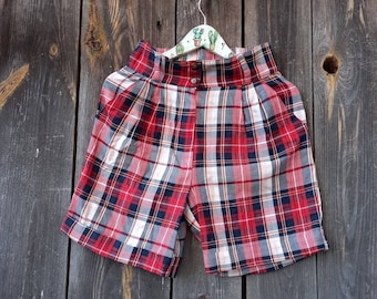 Red checkerboard hotsell shorts
