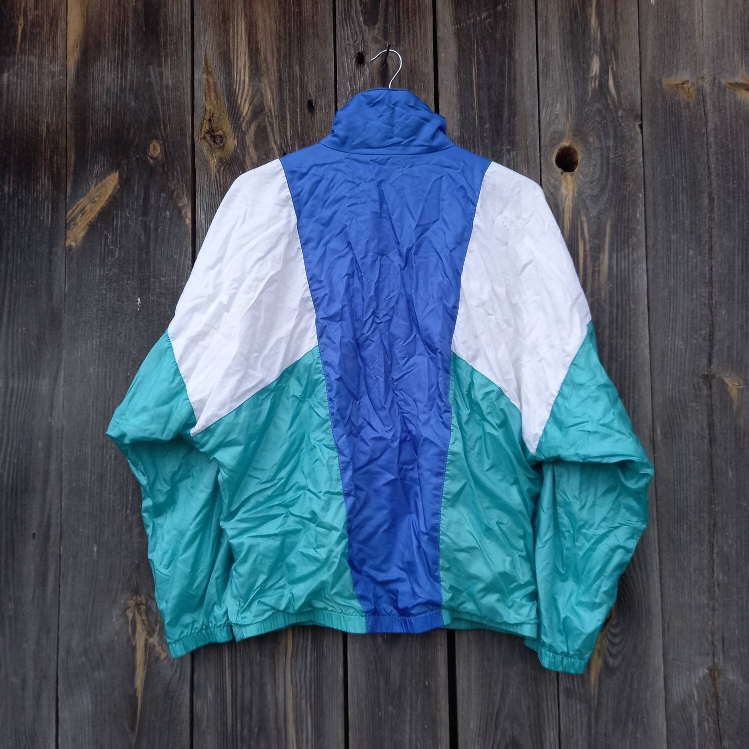Green and blue clearance windbreaker