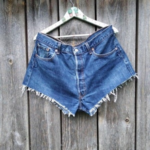 90s Levi&#39;s 501 Shorts for beach W38 L36 Size XL Waist High Vintage Levis Selvedge Levi Mom jean Red Tab Distressed Denim Summer Festival