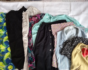 Vintage Clothing Lot: 90s Y2K Mixed Bundles, 10 Piece Resell